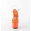 Pleaser - ADORE708 Sandale à bride à la cheville - Transparent/Orange Product image